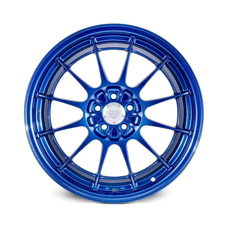 Enkei NT03+M 18x9.5 5x114.3 40mm Offset 72.6mm Bore Victory Blue Wheel G35/350z (MOQ 40) - Side View