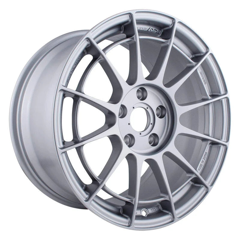 Enkei NT03RR 17x9 5x114.3 45mm Offset 75mm Bore - Silver Paint Wheel - Side View