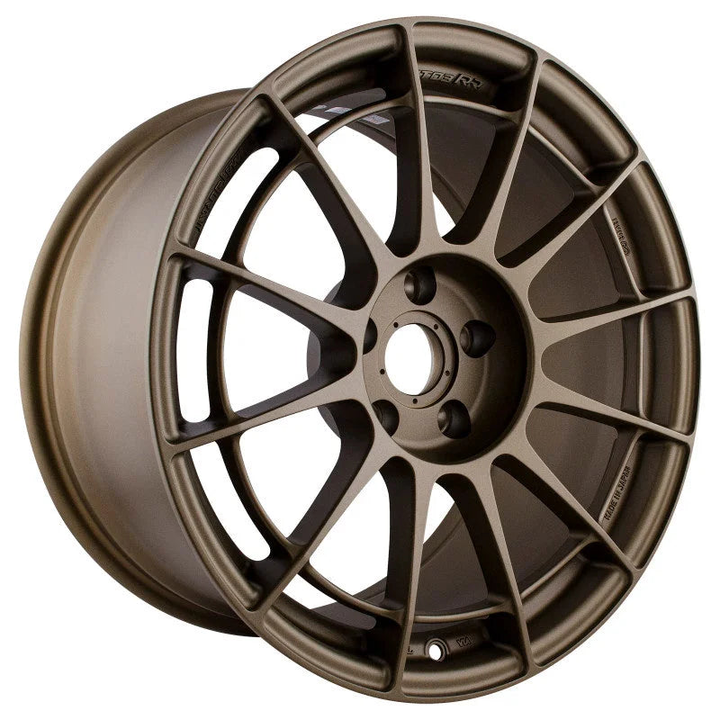Enkei NT03RR 18x9.5 5x114.3 27mm Offset 75mm Bore - Titanium Gold (MOQ 40) - Side View