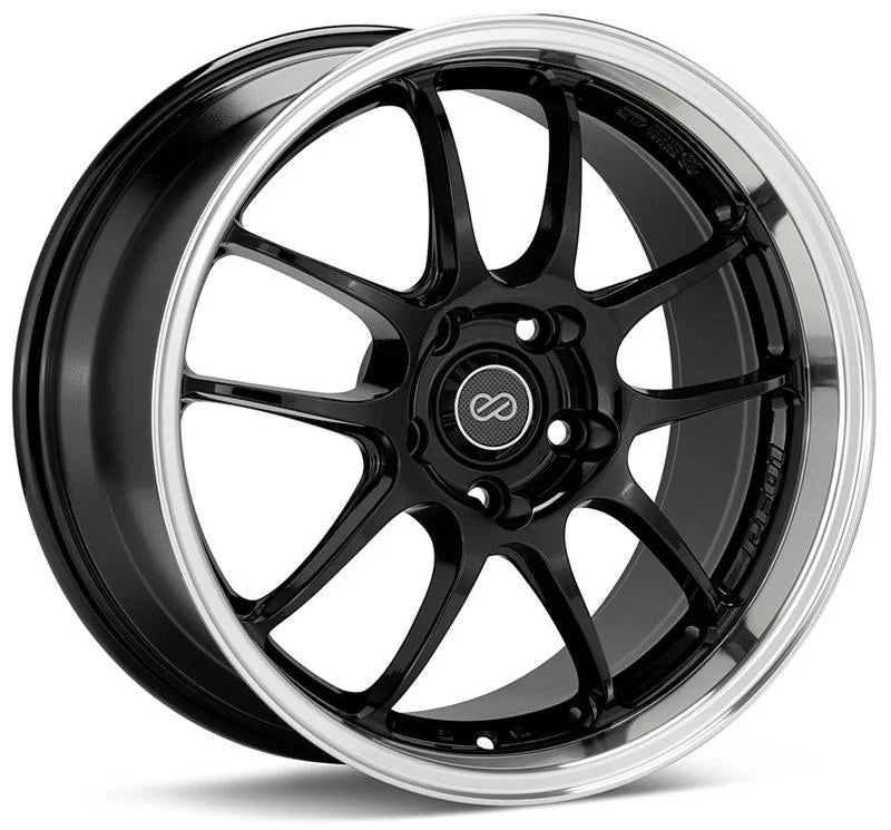 Enkei PF01 17x9 5x114.3 35mm Offset 75mm Hub Bore - Black Mach - Main Product View