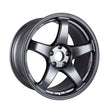 Load image into Gallery viewer, Enkei PF05 18x9.5 5x114.3 38mm Offset 75mm Bore Matte Gunmetal Wheel - Side View
