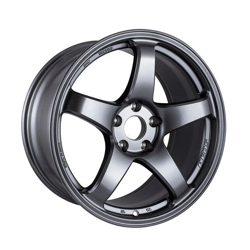 Enkei PF05 18x9.5 5x114.3 38mm Offset 75mm Bore Matte Gunmetal Wheel - Side View