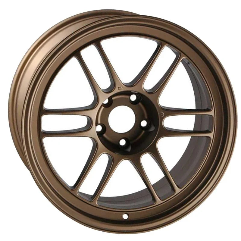Enkei RPF1 17x8 5x114.3 45mm Offset 76mm Bore Bronze Wheel 05-07 STI/06-10 Civic Si - Side View