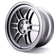 Load image into Gallery viewer, Enkei RPF1 17x9 5x100 35mm Offset 73mm Bore Dark Silver Wheel - Side View
