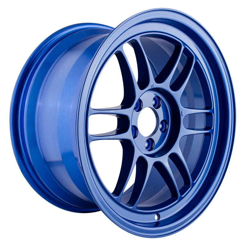Enkei RPF1 17x9 5x100 35mm Offset 73mm Bore Victory Blue Wheel (MOQ 40) - Side View