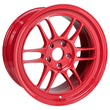 Load image into Gallery viewer, Enkei RPF1 17x9 5x114.3 22mm Offset 73mm Bore Competition Red Wheel - Side View