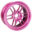 Load image into Gallery viewer, Enkei RPF1 17x9 5x114.3 22mm Offset 73mm Bore Magenta Wheel *MOQ 40* - Side View
