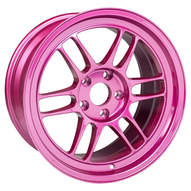 Enkei RPF1 17x9 5x114.3 22mm Offset 73mm Bore Magenta Wheel *MOQ 40* - Side View