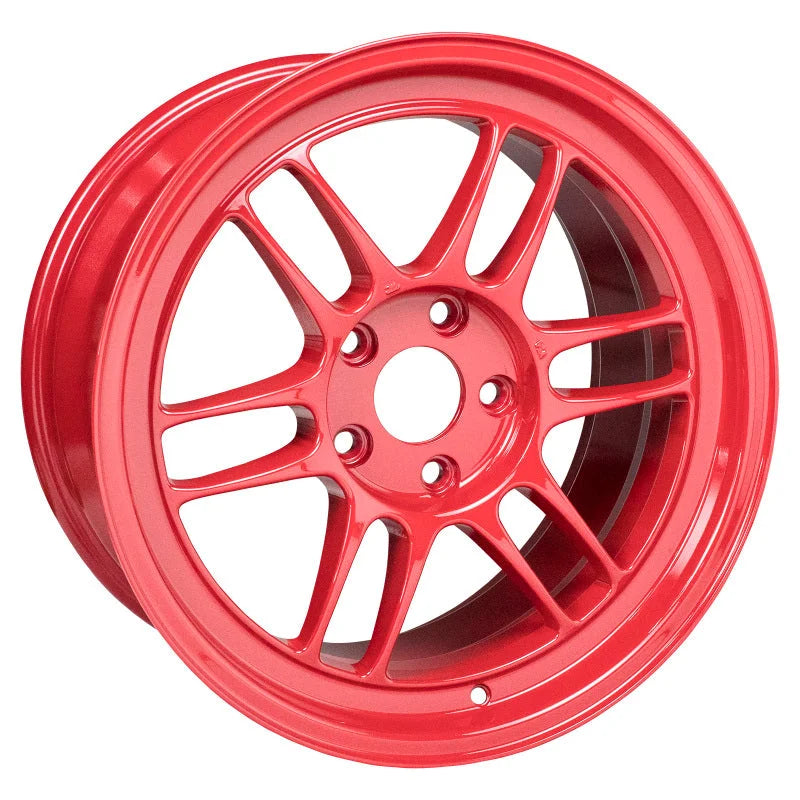 Enkei RPF1 17x9 5x114.3 35mm Offset 73mm Bore Competition Red Wheel (MOQ 40) - Side View