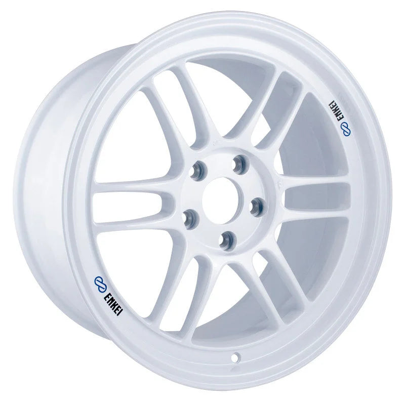 Enkei RPF1 18x9.5 5x114.3 38mm Offset 73mm Center Bore Vanquish White Wheel (Special Order/ MOQ 40*) - Side View