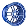 Load image into Gallery viewer, Enkei RPF1 18x9.5 5x114.3 38mm Offset 73mm Victory Bore Blue Wheel (MOQ 40) - Side View
