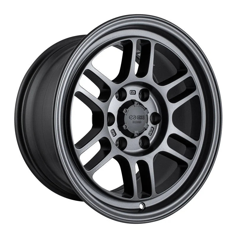 Enkei RPT1 17x9 6x135 Bolt Pattern +12 Offset 87.1 Bore Matte Dark Gunmetallic Wheel - Side View