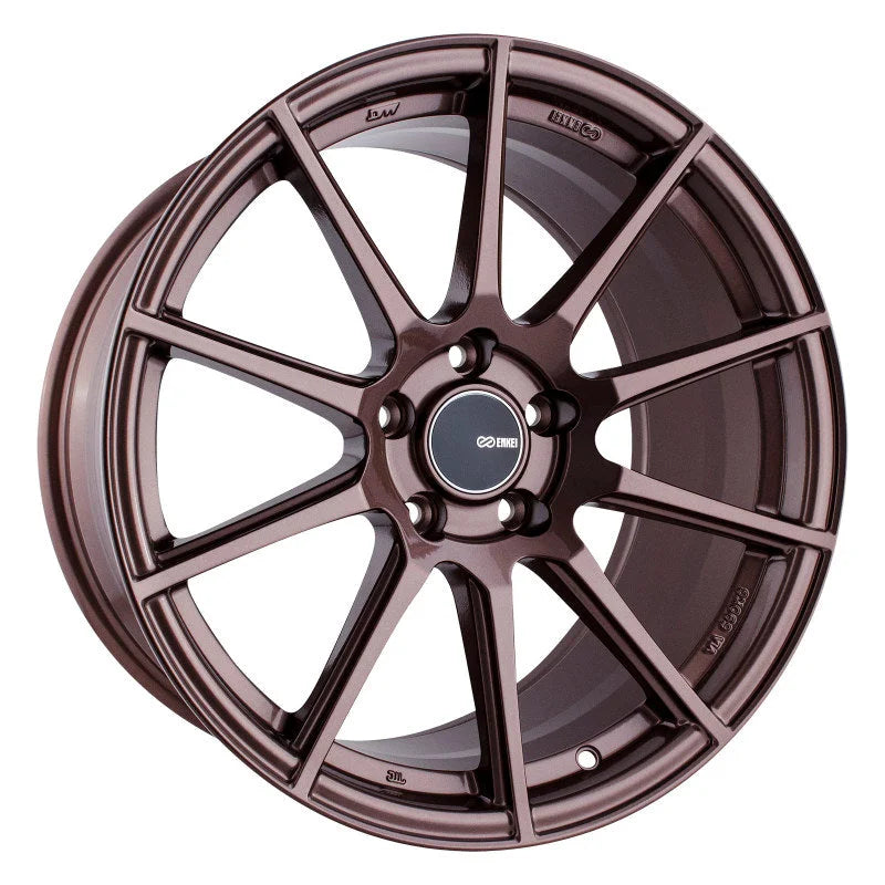 Enkei TS10 18x9.5 35mm Offset 5x114.3 Bolt Pattern 72.6mm Bore Dia Copper Wheel - Side View
