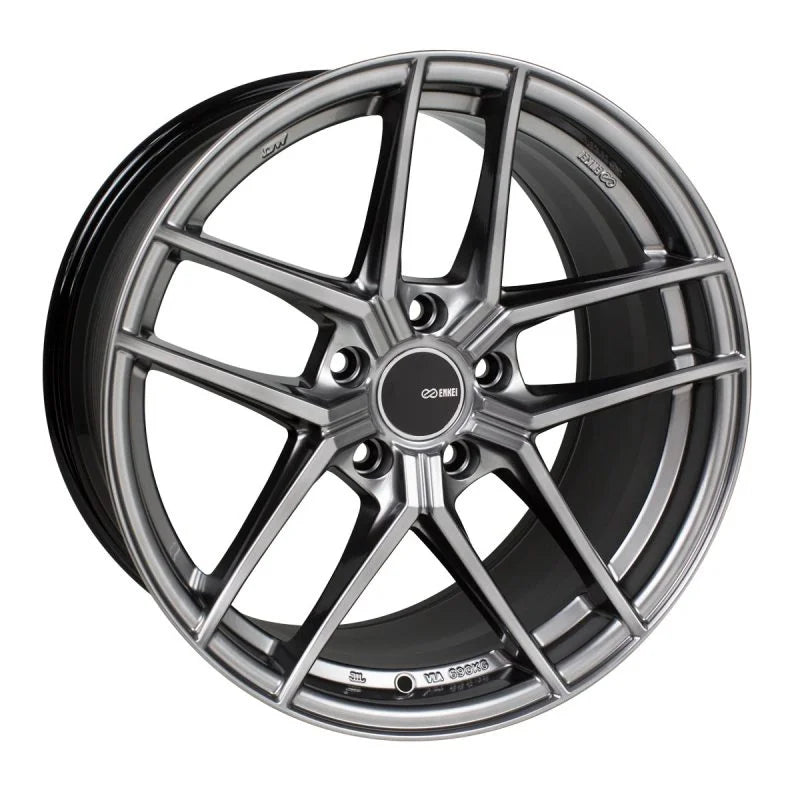 Enkei TY-5 18x8 5x108 40mm offset 72.6mm Bore Hyper Silver