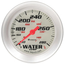 Load image into Gallery viewer, Equus 2-5/8 Dia Water Temp Gauge Silver  130-280 E8442