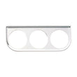 Load image into Gallery viewer, Equus Accessories Gauge Mount Panel Chrome 2-1/16" Triple - Main Product View