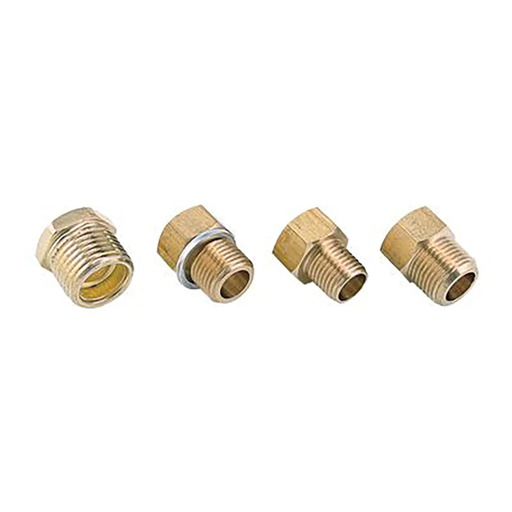 Equus Adapters Mech WTMP, 4 pcs, 5/8" -18 UNF to 3/8" NPT, 1/4" NPT, 1/2" NPT, M16x1.5 E9851