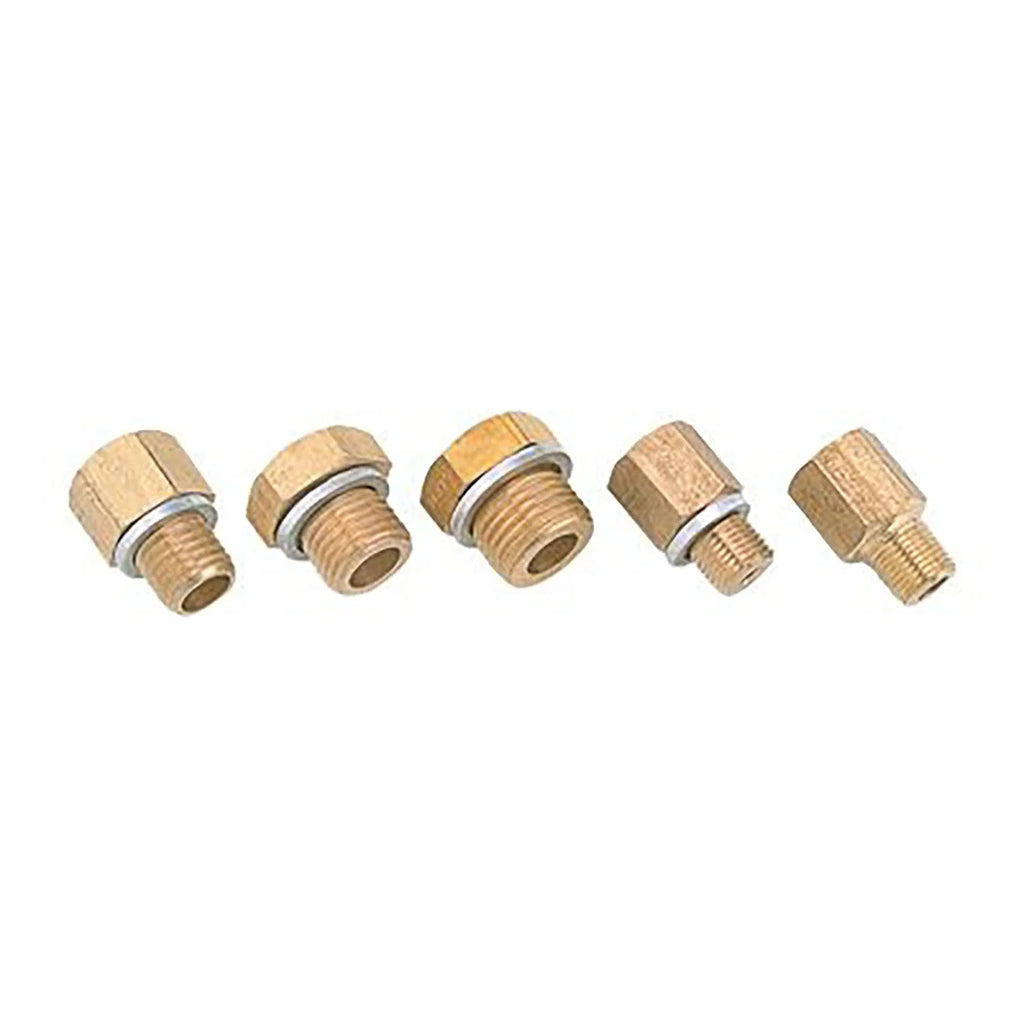 Equus Adapters, OILP & Temp, 1/8" -27 NPTF to M10-1.0, M12-1.50, M16-1.50, 1/8-28 NPT E9848