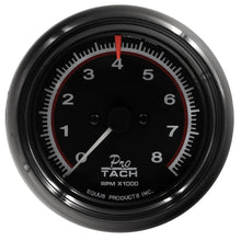 Load image into Gallery viewer, Equus Equus 6000 Series, Gauge, Tachometer, 3-3/8&quot; , 8000 RPM, Black Dial Black Case E6088