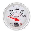 Load image into Gallery viewer, Equus Gauge, Oil Pressure, 2" , 90 Degree Sweep, Elec, White, Silver, 8000 Series E8264