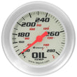 Load image into Gallery viewer, Equus Gauge Oil Temp 2-5/8" 130-280 F 270 Deg Sweep Mech White Silver 8000 - Main Product View