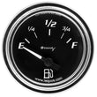 Load image into Gallery viewer, Equus Gauge Set 3-3/8" Mech Speedo 2" OILP/WTEMP/FUEL/VOLT Blk Chrm 7000 Series - Side View