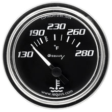 Load image into Gallery viewer, Equus Gauge Water Temp 2" 130-280 F 90 Degree Sweep Mech Chrme 7000 Serie - Main Product View