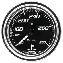 Load image into Gallery viewer, Equus Gauge Water Temp 2" 140-280 270 Degree Sweep Mech Chrome 7000 Series - Main Product View