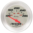 Load image into Gallery viewer, Equus Gauge Water Temp 2-5/8" 100-280 F 90 Degree Sweep Elec Wht Slvr 8000 - Main Product View