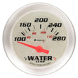 Load image into Gallery viewer, Equus Gauge, Water Temperature, 2" , 100-280 F, 90 Degree Sweep, Elec, Wht, Slvr, 8000 E8262