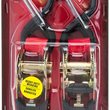 Load image into Gallery viewer, Erickson Ratchet Straps - 1" x 6' - Red - Pair 05710 - Side View