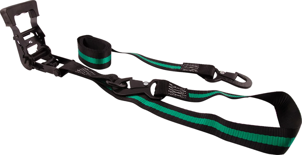 Erickson Ratchet Tie-Downs - 1-1/2" x 8' - Black 05716 - Main Product View