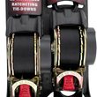 Load image into Gallery viewer, Erickson Retractable Ratchet Tie-Downs - 10' - Black 34415 - Side View