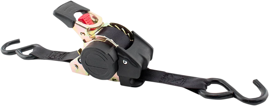 Erickson Retractable Ratchet Tie-Downs - 10' - Black 34415 - Detail View