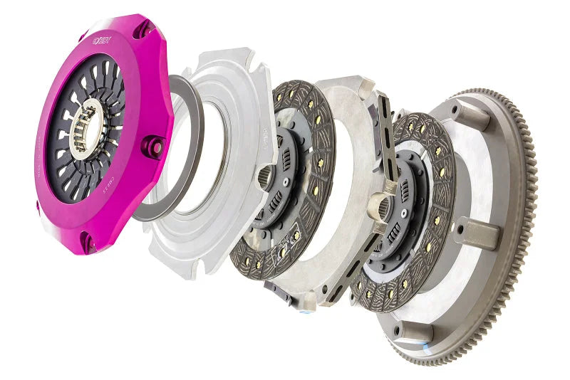 Exedy 08-15 Mitsubishi Evo X 4B11T 2.0L Twin-Organic Clutch Kit - Side View