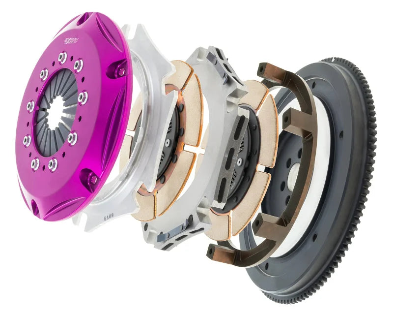 Exedy 1989-1993 Nissan Skyline GTR L6 Hyper Twin Cerametallic Clutch Sprung Center Disc Push Type - Side View