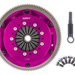 Load image into Gallery viewer, Exedy 1989-1998 Nissan 240SX L4 Hyper Twin Cerametallic Clutch Sprung Center Disc Push Type Cover - Back View