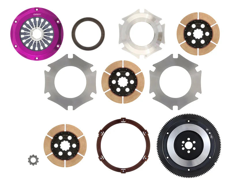 Exedy 1993-1994 Nissan Skyline GTR L6 Hyper Triple Cerametallic Clutch Rigid - Side View