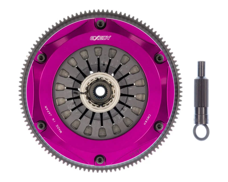 Exedy 1996-1996 Mitsubishi Lancer Evolution IV L4 Hyper Triple Cerametallic Clutch Rigid Pull Type - Side View