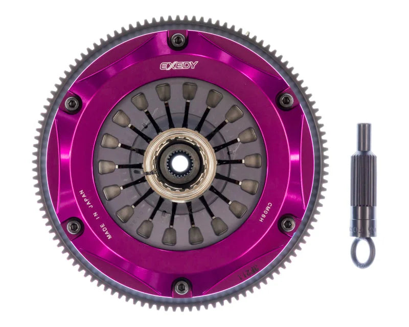 Exedy 1996-2006 Mitsubishi Lancer Evolution L4 Hyper Twin Cerametallic Clutch Sprung - Back View