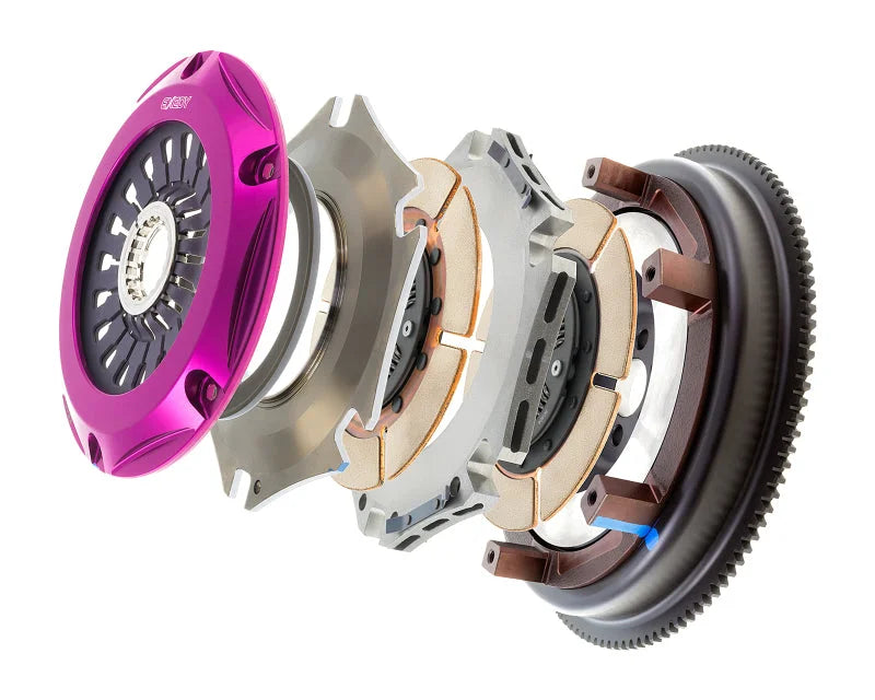 Exedy 1999-2002 Nissan Skyline GTR L6 Hyper Twin Cerametallic Clutch Sprung Center Disc Pull Type - Back View