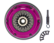 Load image into Gallery viewer, Exedy 1999-2002 Nissan Skyline GTR L6 Hyper Twin Cerametallic Clutch Sprung Center Disc Pull Type - Installation View