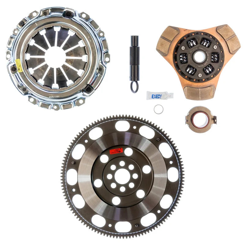 Exedy 2002-2006 Acura RSX Base L4 Stage 2 Cerametallic Clutch Thick Disc Incl. HF02 Lightweight FW - Side View