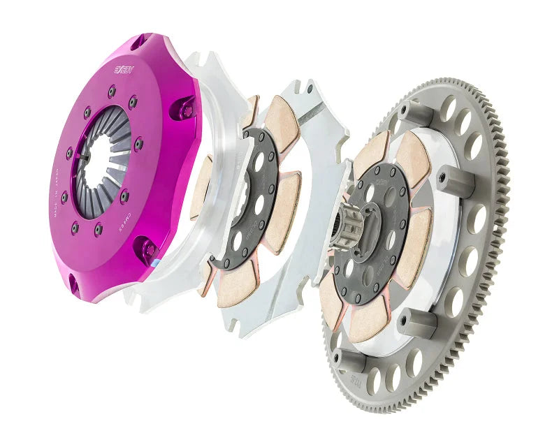 Exedy 2002-2006 Acura RSX L4 Hyper Compe-R Twin Cerametallic Clutch Rigid Disc - Back View
