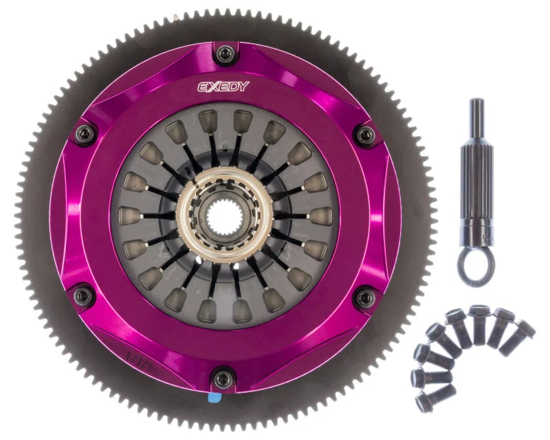 Exedy 2004-2014 Subaru Impreza WRX STI H4 Hyper Triple Cerametallic Clutch Rigid Disc Pull Type - Installation View