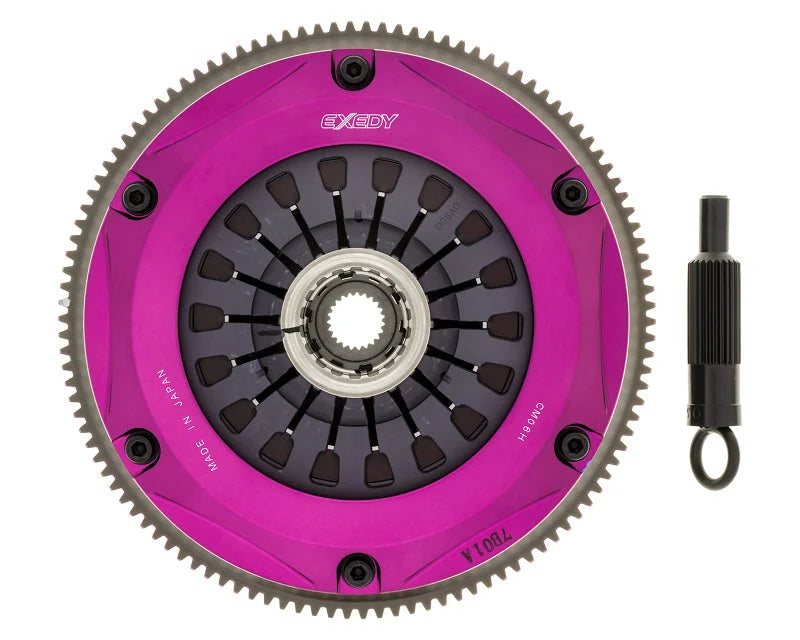 Exedy 2008-2015 Mitsubishi Lancer Evolution GSR L4 Hyper Triple Cerametallic Clutch Rigid Disc - Installation View