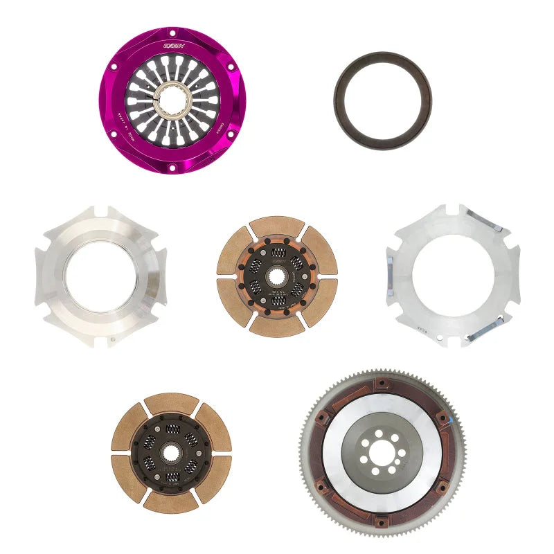 Exedy 2008-2015 Mitsubishi Lancer Evolution GSR L4 Hyper Twin Cerametallic Clutch Sprung - Main Product View