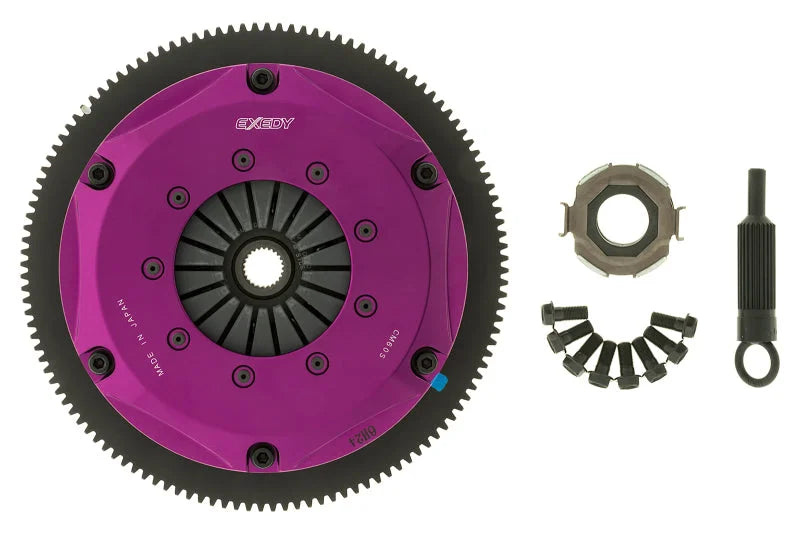 Exedy 2013-2016 Scion FR-S H4 Hyper Twin Cerametallic Clutch Sprung Center Disc Push Type Cover - Back View