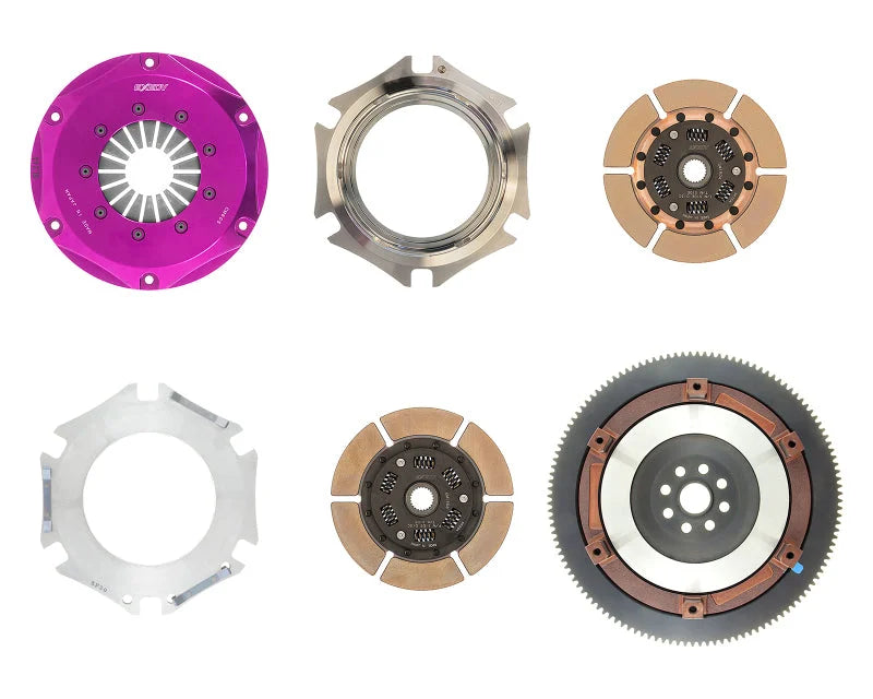 Exedy 2013-2016 Scion FR-S H4 Hyper Twin Cerametallic Clutch Sprung Center Disc Push Type Cover - Installation View