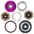 Load image into Gallery viewer, Exedy Hyper Twin Cerametallic Clutch Sprung Center Disc Push Type Cover fits 1989-1994 Nissan 240SX - Main Product View